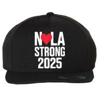 New Orleans Nola Strong Heart 2025 New Orleans Strong Wool Snapback Cap