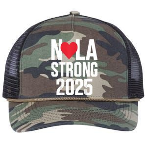 New Orleans Nola Strong Heart 2025 New Orleans Strong Retro Rope Trucker Hat Cap