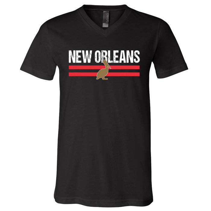 New Orleans Native Pelican Local Standard New Orleans Pro V-Neck T-Shirt