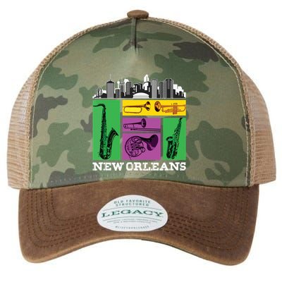 New Orleans Nola And The Big Easy Legacy Tie Dye Trucker Hat
