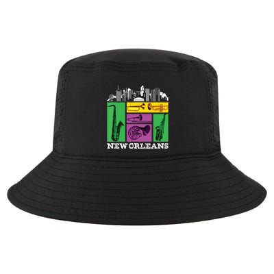 New Orleans Nola And The Big Easy Cool Comfort Performance Bucket Hat