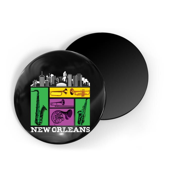 New Orleans Nola And The Big Easy Magnet