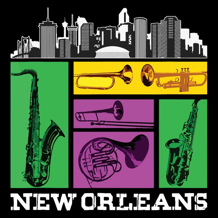 New Orleans Nola And The Big Easy Magnet
