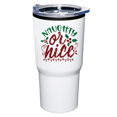 Naughty Or Nice Christmas Holiday Festive Tumbler