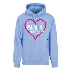 New Orleans Nola Strong Heartnew Orleans Strong Unisex Surf Hoodie