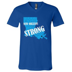 New Orleans Nola Strong 2025 Pray For Nola V-Neck T-Shirt