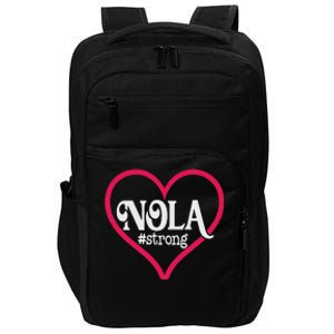 New Orleans Nola Strong Heart New Orleans Strong Impact Tech Backpack