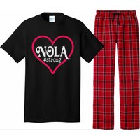 New Orleans Nola Strong Heart New Orleans Strong Pajama Set