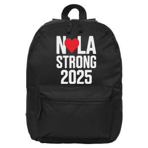 New Orleans Nola Strong Heart 2025 New Orleans Strong 16 in Basic Backpack