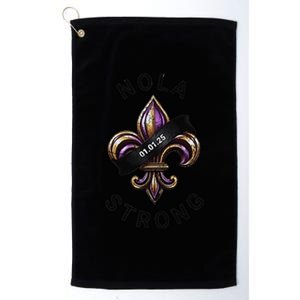 New Orleans Nola Strong Heart New Orleans Strong Platinum Collection Golf Towel