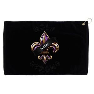 New Orleans Nola Strong Heart New Orleans Strong Grommeted Golf Towel