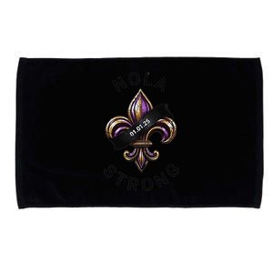 New Orleans Nola Strong Heart New Orleans Strong Microfiber Hand Towel