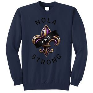 New Orleans Nola Strong Heart New Orleans Strong Tall Sweatshirt