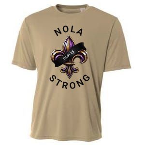 New Orleans Nola Strong Heart New Orleans Strong Cooling Performance Crew T-Shirt