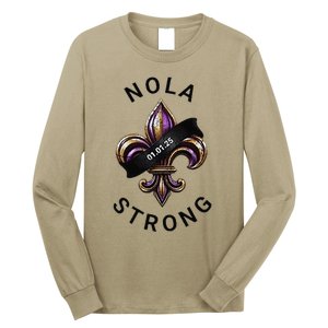 New Orleans Nola Strong Heart New Orleans Strong Long Sleeve Shirt