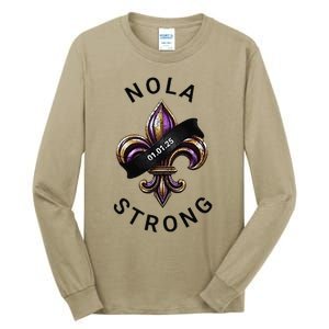 New Orleans Nola Strong Heart New Orleans Strong Tall Long Sleeve T-Shirt