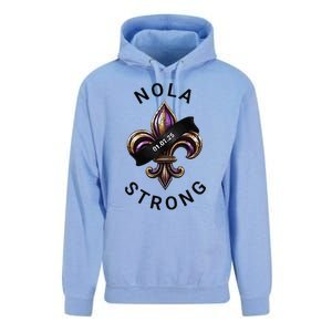 New Orleans Nola Strong Heart New Orleans Strong Unisex Surf Hoodie