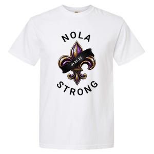 New Orleans Nola Strong Heart New Orleans Strong Garment-Dyed Heavyweight T-Shirt