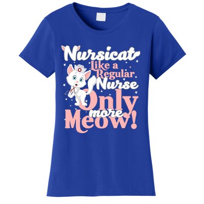 Nursicorn Or Nursicat Like Regular Nurse Only More Meow Gift Women's T-Shirt