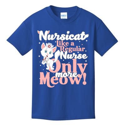 Nursicorn Or Nursicat Like Regular Nurse Only More Meow Gift Kids T-Shirt