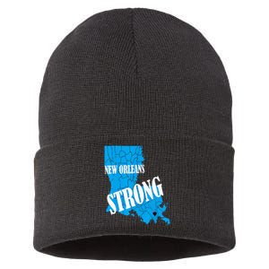 New Orleans Nola Strong 2025 Sustainable Knit Beanie