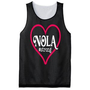 New Orleans Nola Strong Heart Mesh Reversible Basketball Jersey Tank