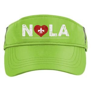 New Orleans Nola Strong Heart 2025 New Orleans Strong Adult Drive Performance Visor