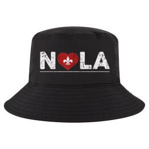 New Orleans Nola Strong Heart 2025 New Orleans Strong Cool Comfort Performance Bucket Hat