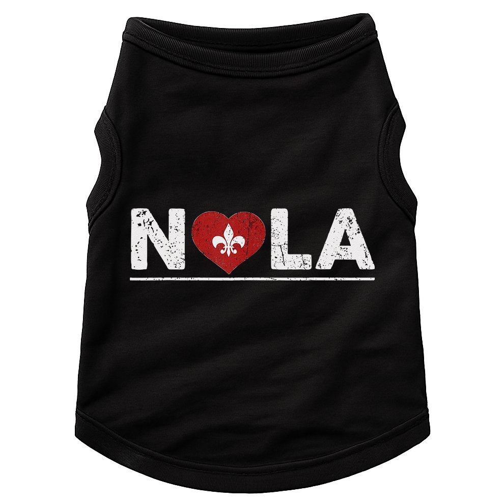 New Orleans Nola Strong Heart 2025 New Orleans Strong Doggie Tank