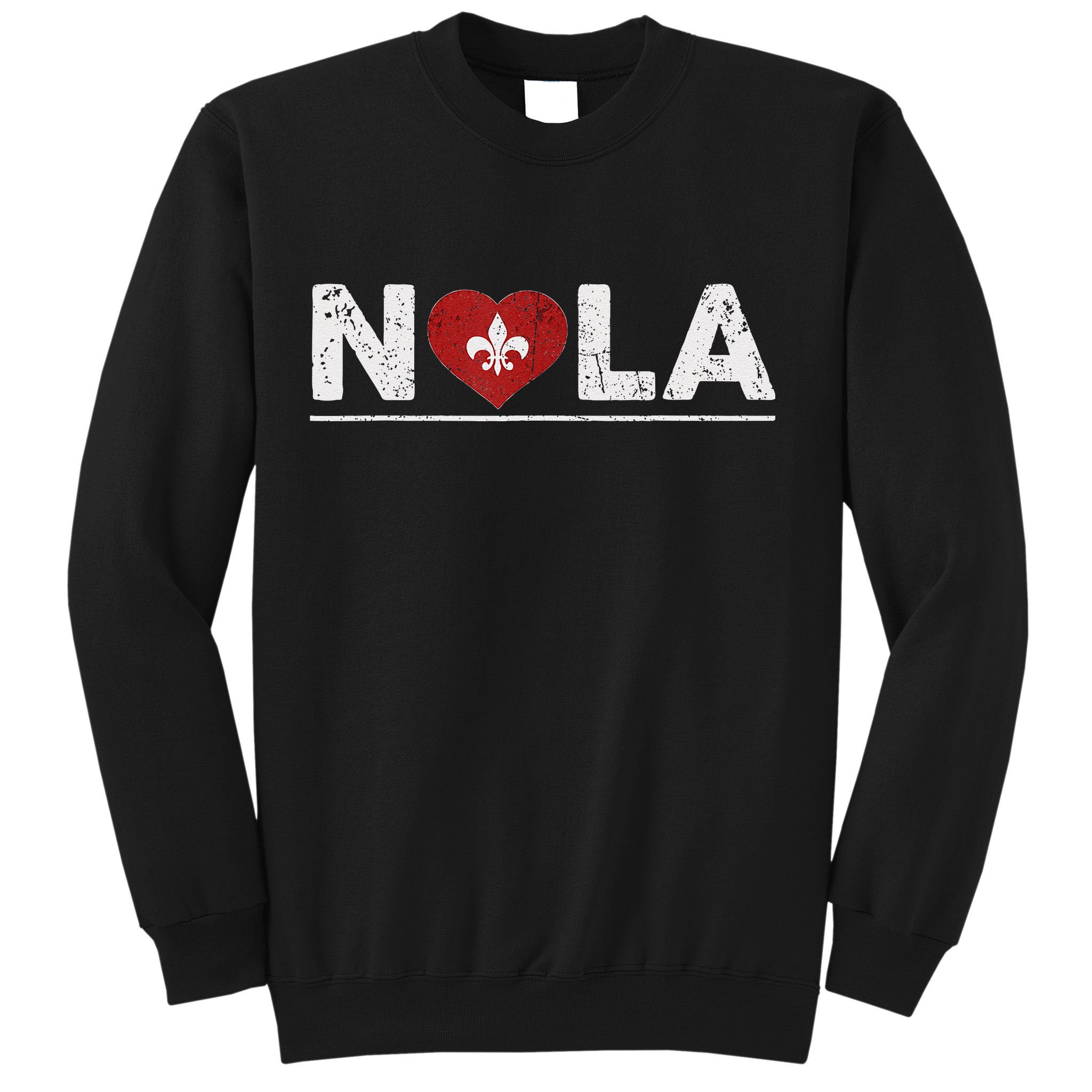 New Orleans Nola Strong Heart 2025 New Orleans Strong Sweatshirt