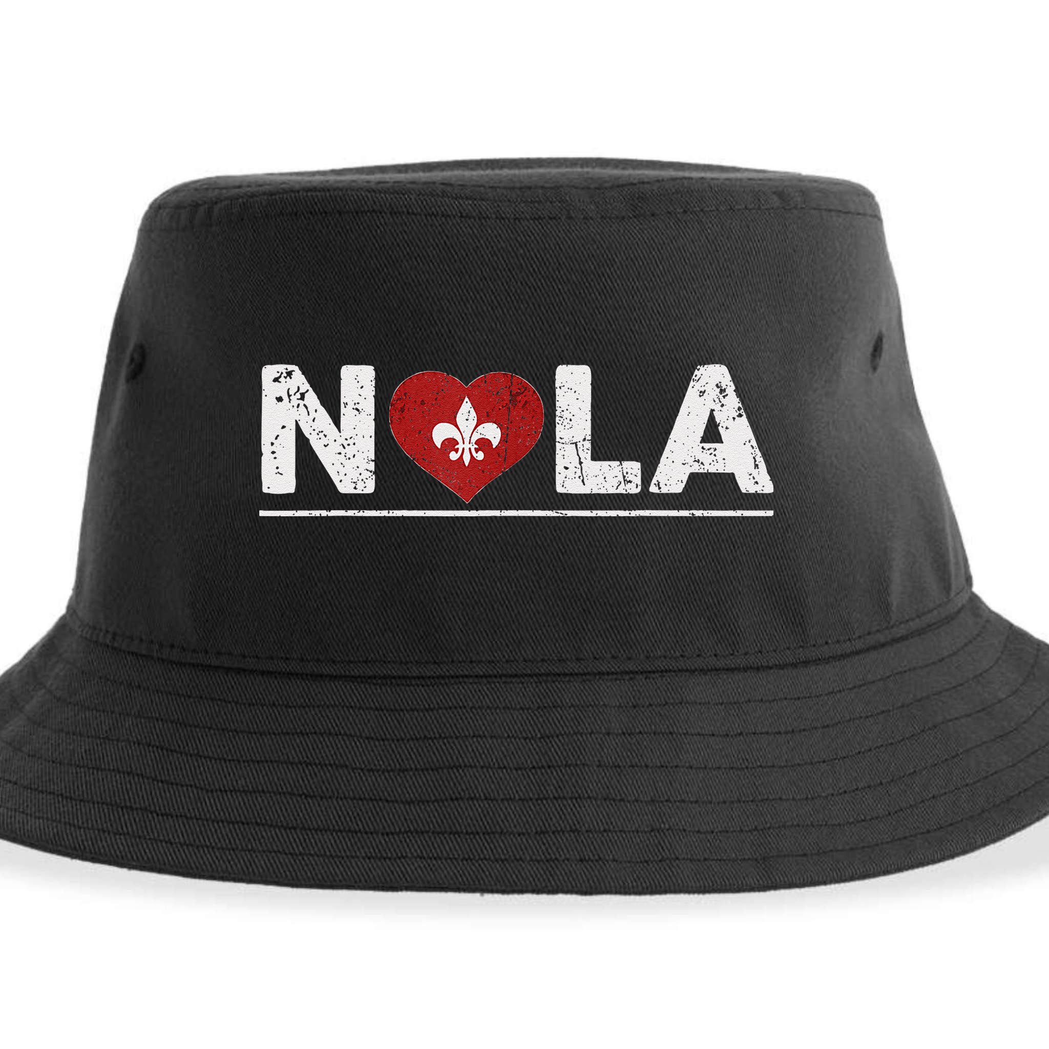 New Orleans Nola Strong Heart 2025 New Orleans Strong Sustainable Bucket Hat