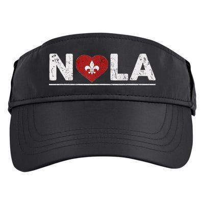 New Orleans Nola Strong Heart 2025 New Orleans Strong Adult Drive Performance Visor