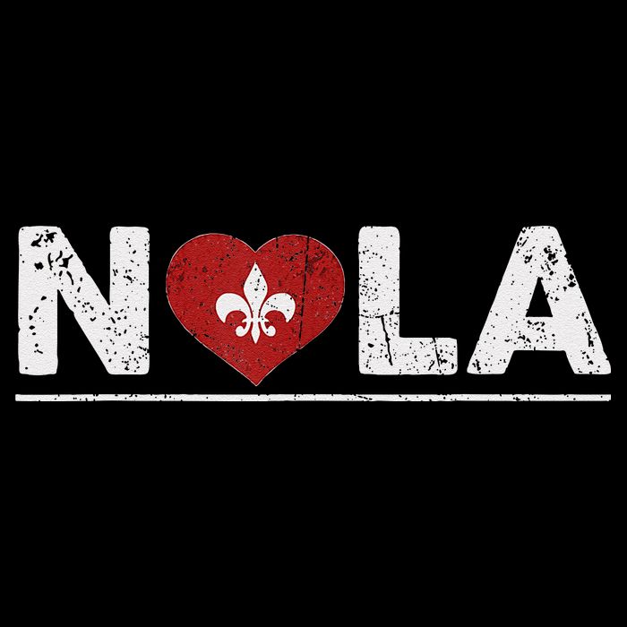 New Orleans Nola Strong Heart 2025 New Orleans Strong Flat Bill Trucker Hat