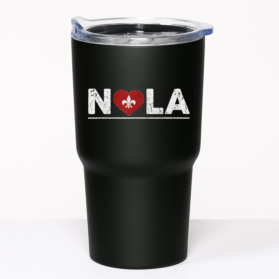 New Orleans Nola Strong Heart 2025 New Orleans Strong Tumbler
