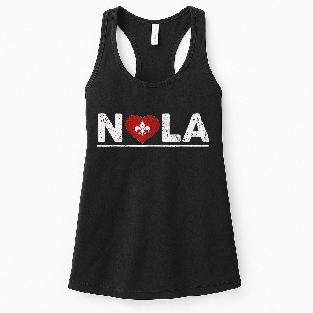 New Orleans Nola Strong Heart 2025 New Orleans Strong Womens Tank Top