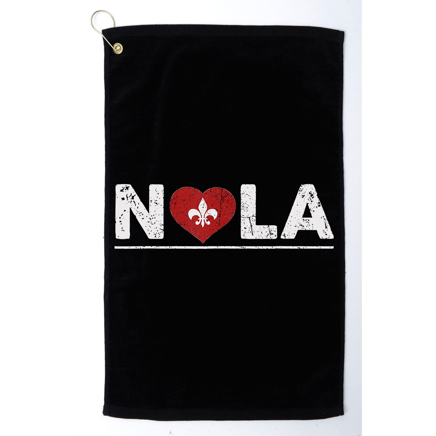New Orleans Nola Strong Heart 2025 New Orleans Strong Golf Towel