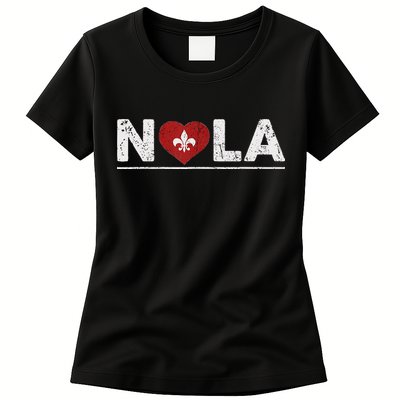 New Orleans Nola Strong Heart 2025 New Orleans Strong Womens T-Shirt
