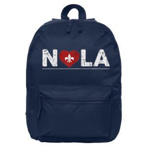 New Orleans Nola Strong Heart 2025 New Orleans Strong 16 in Basic Backpack