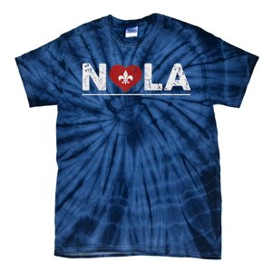 New Orleans Nola Strong Heart 2025 New Orleans Strong Tie-Dye T-Shirt