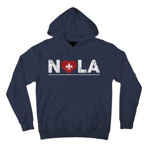 New Orleans Nola Strong Heart 2025 New Orleans Strong Tall Hoodie