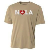 New Orleans Nola Strong Heart 2025 New Orleans Strong Cooling Performance Crew T-Shirt