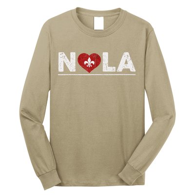 New Orleans Nola Strong Heart 2025 New Orleans Strong Long Sleeve Shirt