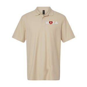 New Orleans Nola Strong Heart 2025 New Orleans Strong Softstyle Adult Sport Polo