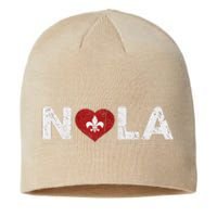 New Orleans Nola Strong Heart 2025 New Orleans Strong Sustainable Beanie