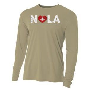 New Orleans Nola Strong Heart 2025 New Orleans Strong Cooling Performance Long Sleeve Crew