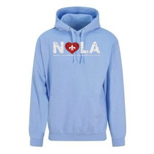 New Orleans Nola Strong Heart 2025 New Orleans Strong Unisex Surf Hoodie