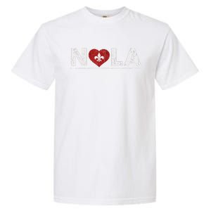 New Orleans Nola Strong Heart 2025 New Orleans Strong Garment-Dyed Heavyweight T-Shirt