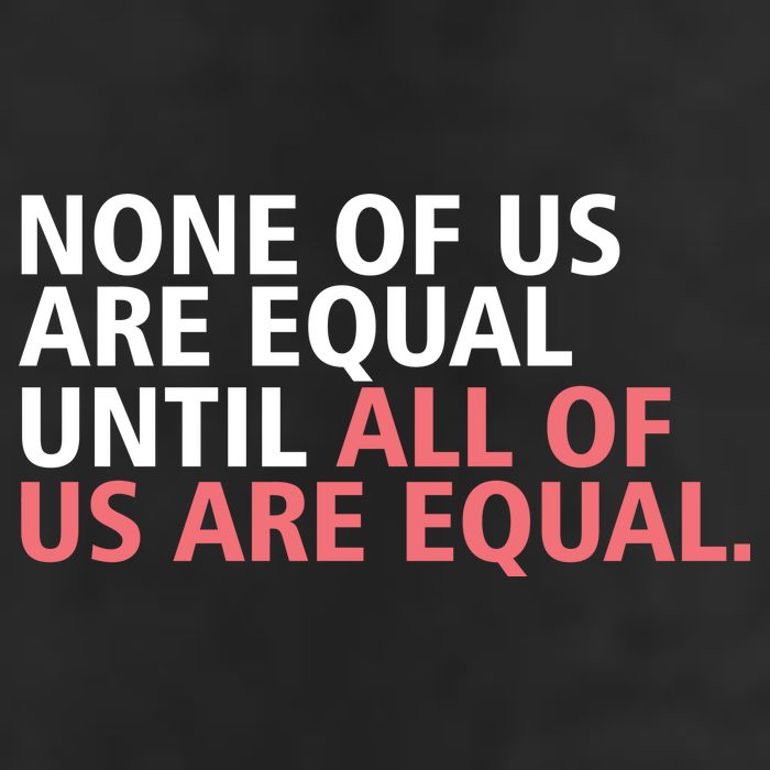 None of Us Are Equal Golf Towel
