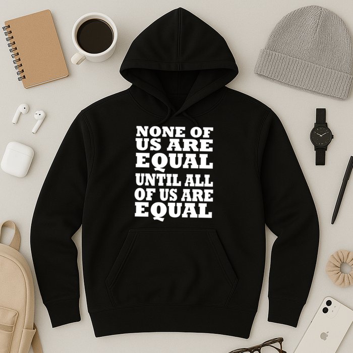 None of Us are Equal Until all of Us are Equal Hoodie