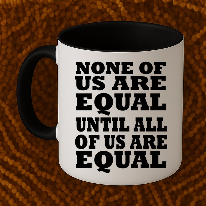 None Of Us Are Equal Until All Of Us Are Equal  Mug